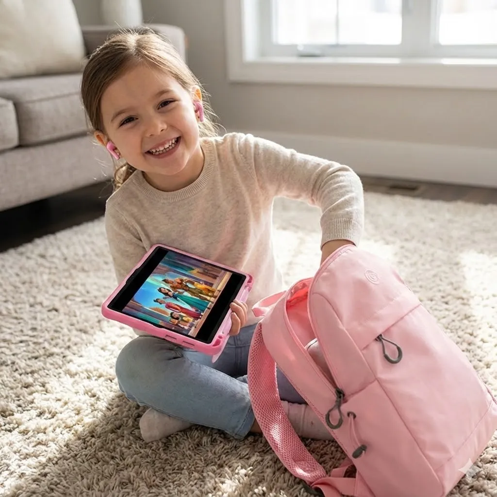 Kit Tablet Princesas 8" pulgadas + Crossbody + Audífonos TWS Multi